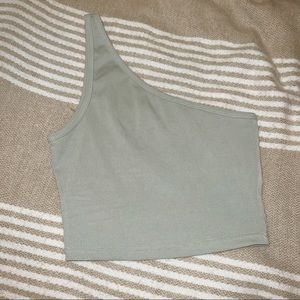 SHEIN One shoulder crop top